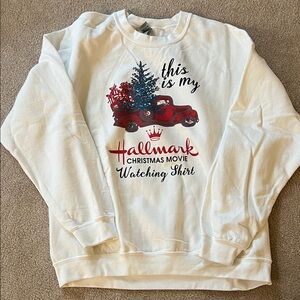 Hallmark White Christmas Movie Sweatshirt with Red Truck, NWOT,  XL